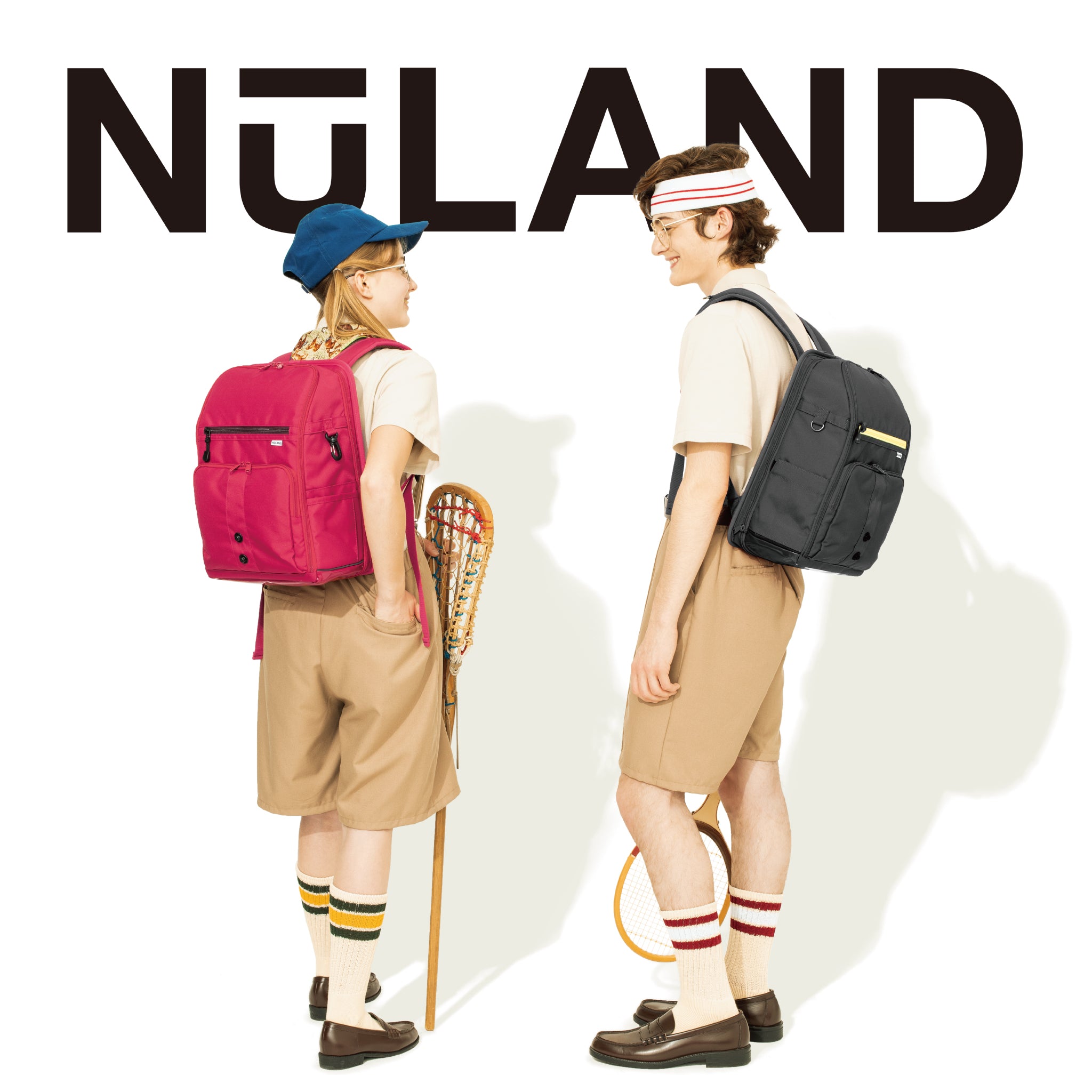 NuLAND <L> レッドxワインレッドライン