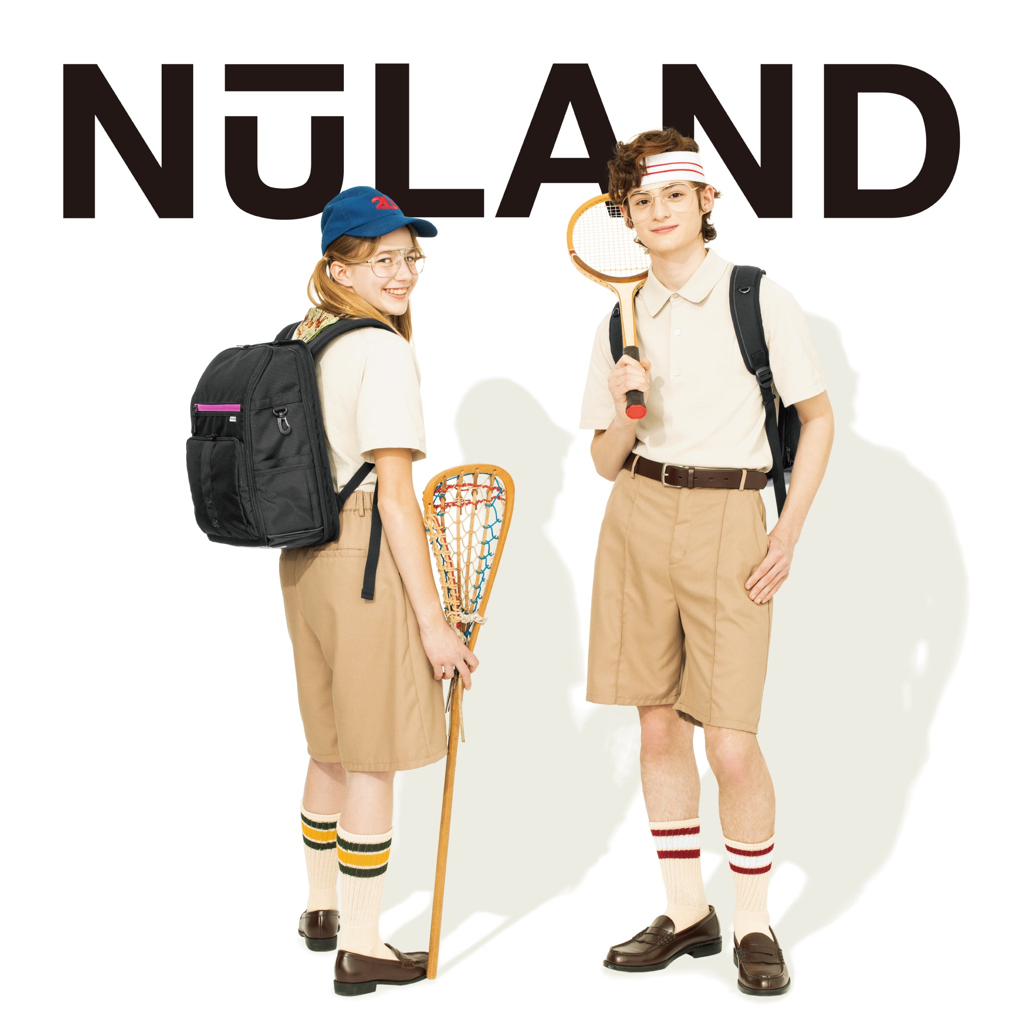 NuLAND <L> レッドxワインレッドライン