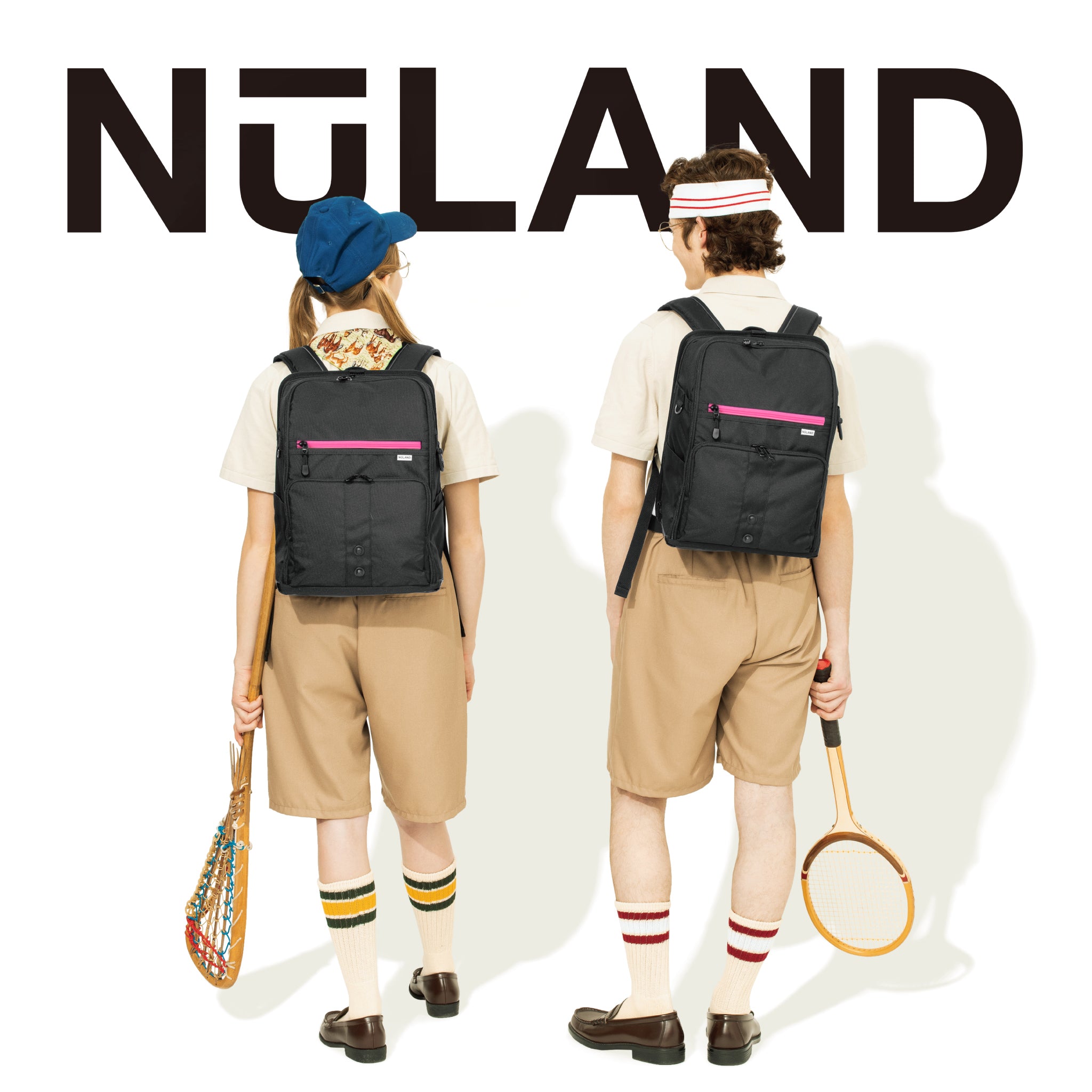 NuLAND <L> レッドxワインレッドライン