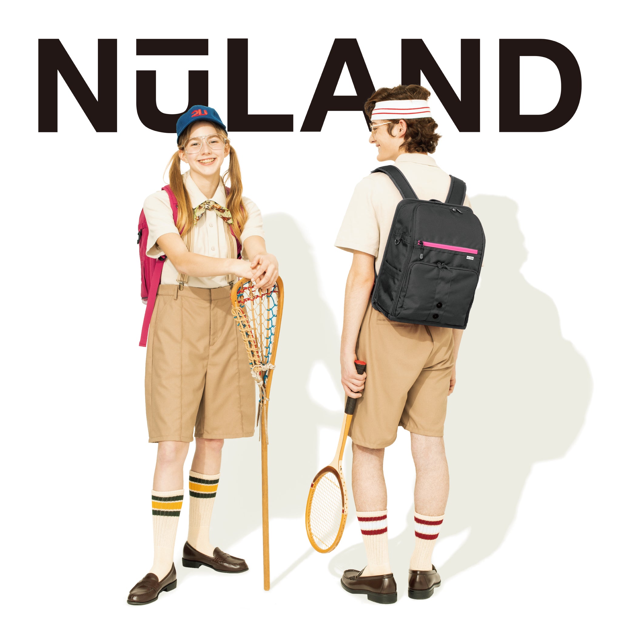 NuLAND <L> レッドxワインレッドライン